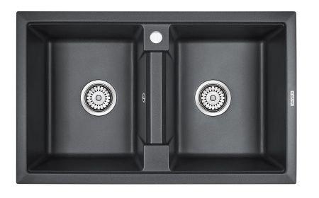 Кухонная мойка Paulmark TANDEM 80/2 PM238150-BL 81х50 цвет черный